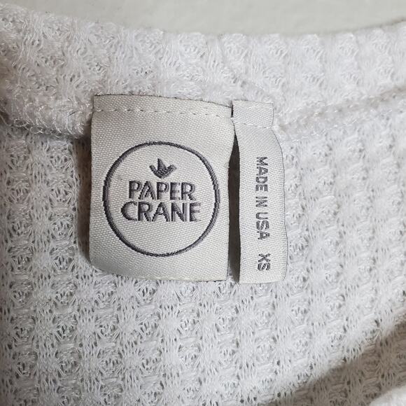 Paper Crane Waffle Knit Cactus Short Sleeve Graphic T-Shirt XS Gardener Plants - Picture 9 of 9